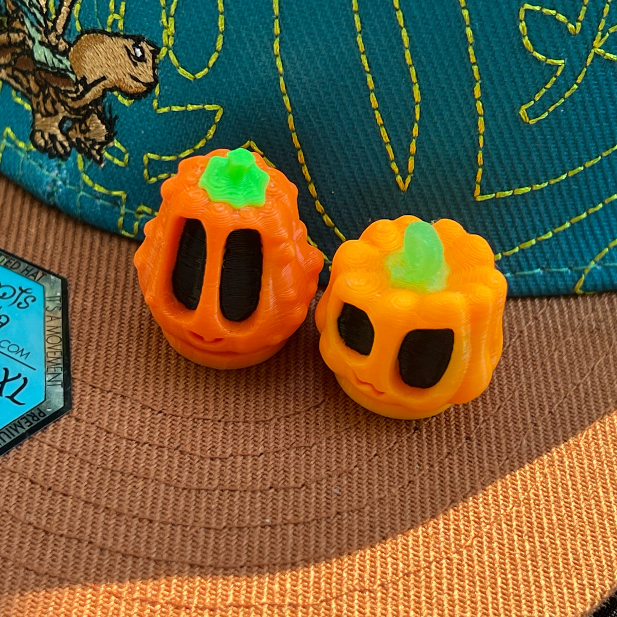 3D Halloween Pumpkin Brim Buddiez