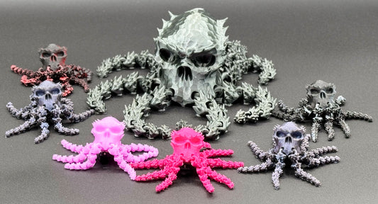 3D Skull Ocotopus Brim Buddiez